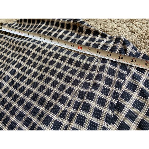 Men's Burberry XL Black Gold Check Classic Dress Shirt Long Sleeve USA Early 00s - Picture 10 of 11